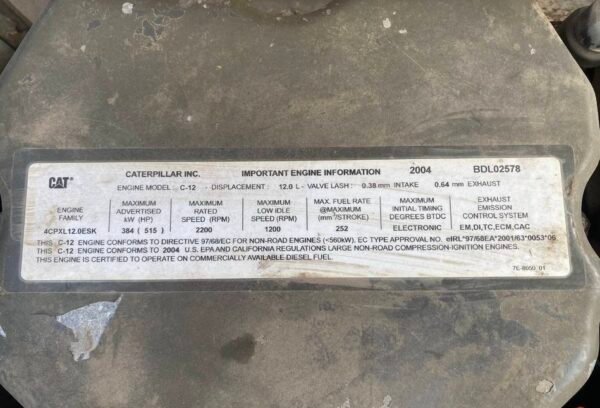 silnik caterpillar c12 4cpxl120esk claas lexion 584518523